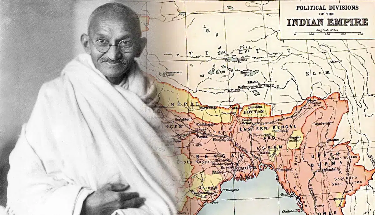 mahatma-gandhi-with-british-india-map